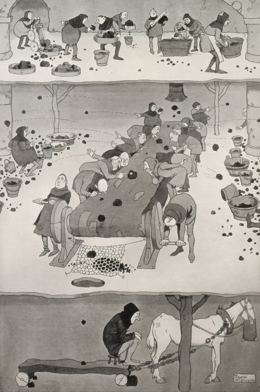 Screening and Picking, c.1930 by William Heath Robinson
