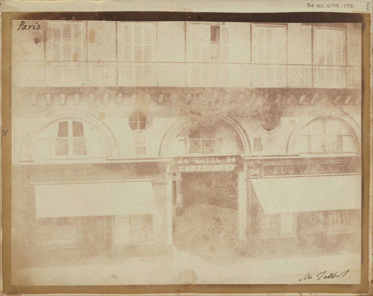 The Hotel Canterbury, Paris by William Henry Fox Talbot