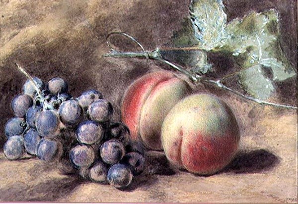 Grapes and Peaches by William Henry Hunt