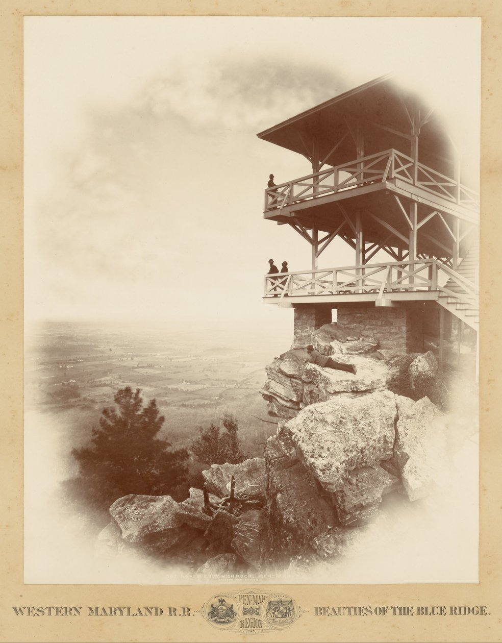 North from High Rock, Pen-Mar by William Henry Jackson
