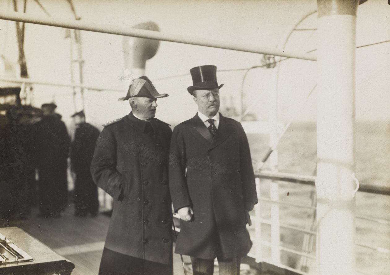 President Roosevelt & Admiral Evans on the Mayflower by William Herman Rau