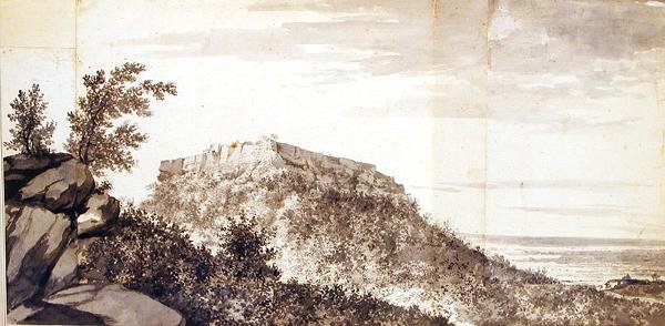View of the Fort of Bidjegur (Bijagarh) by William Hodges