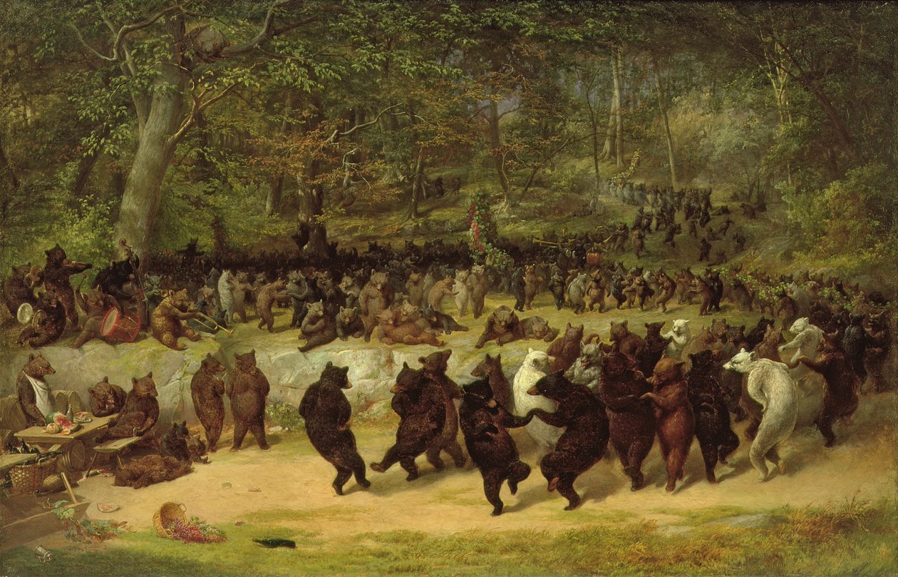 The Bear Dance, c.1850 by William Holbrook Beard