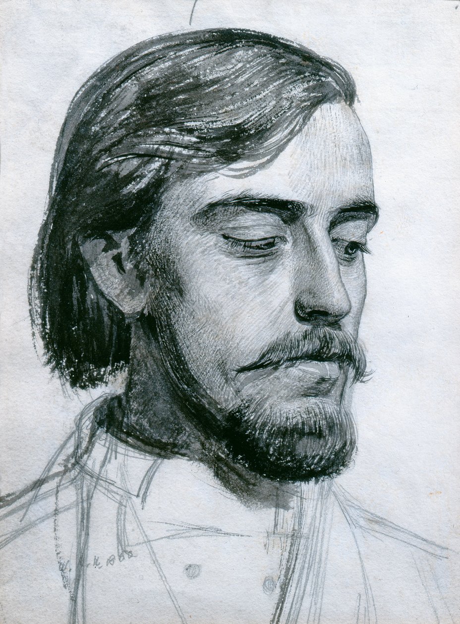 Study for the Head of Valentine, 1880 by William Holman Hunt