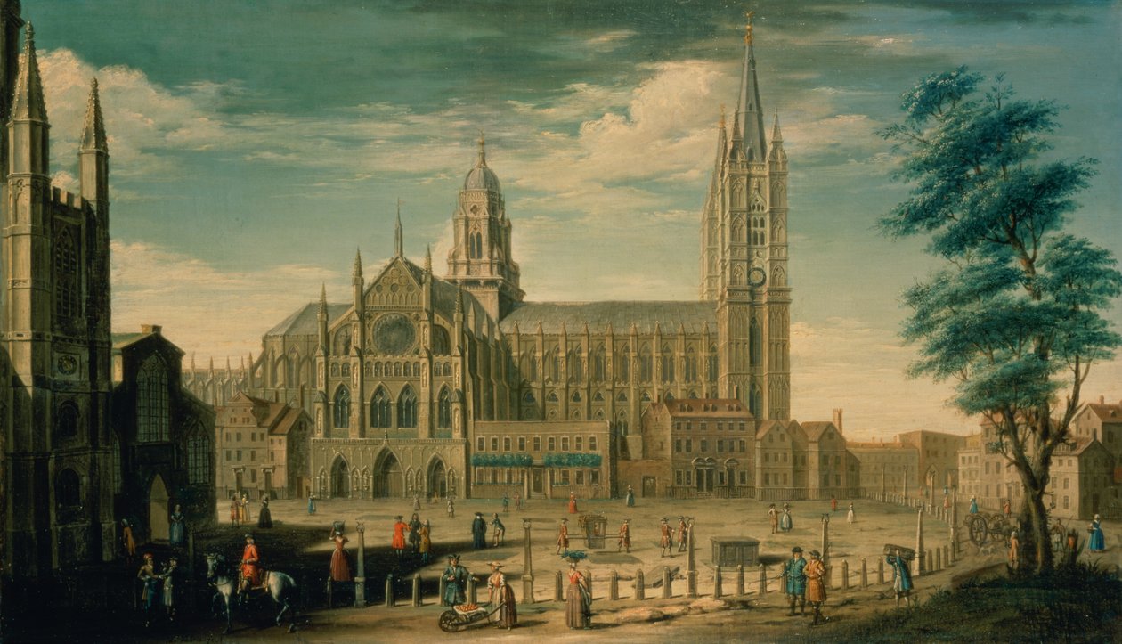 The North Front of Westminster Abbey by William James