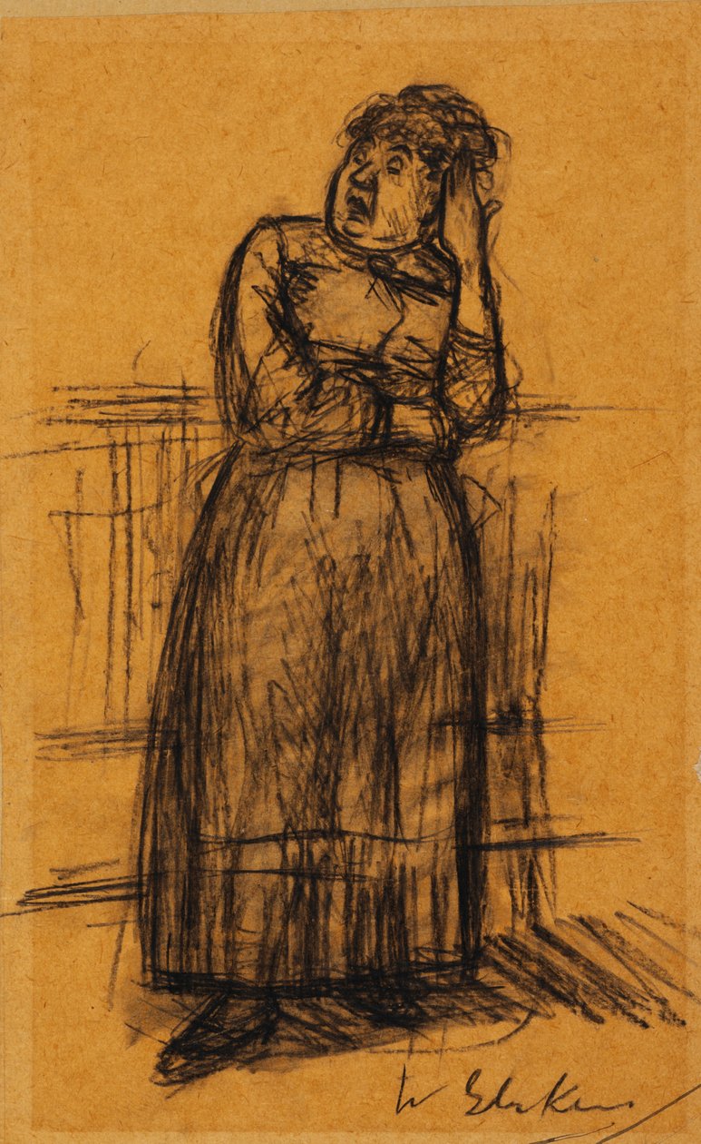 Woman with Hand in Hair by William James Glackens