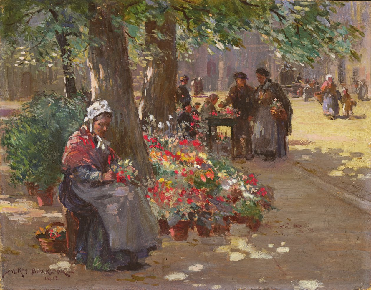 The Flower Seller, 1912 by William Kay Blacklock