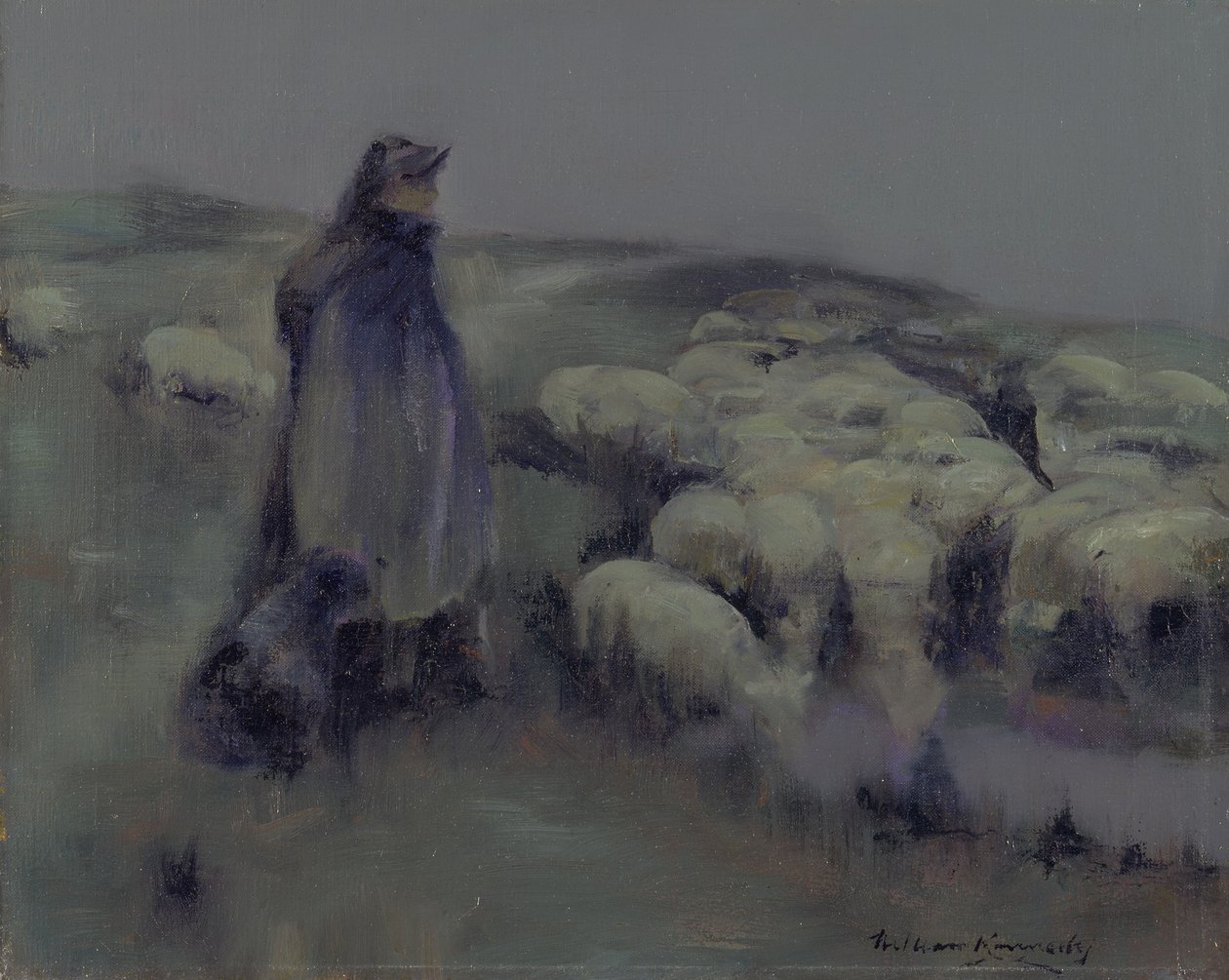 A Shepherdess, c.1890-95 by William Kennedy