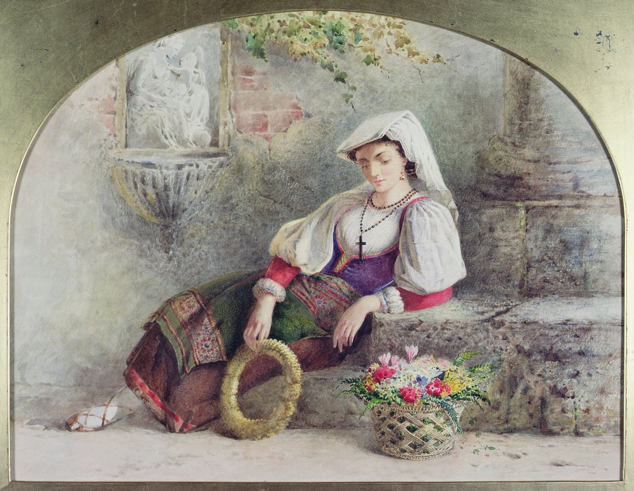 A Contadina Reposing by William Linnaeus Casey