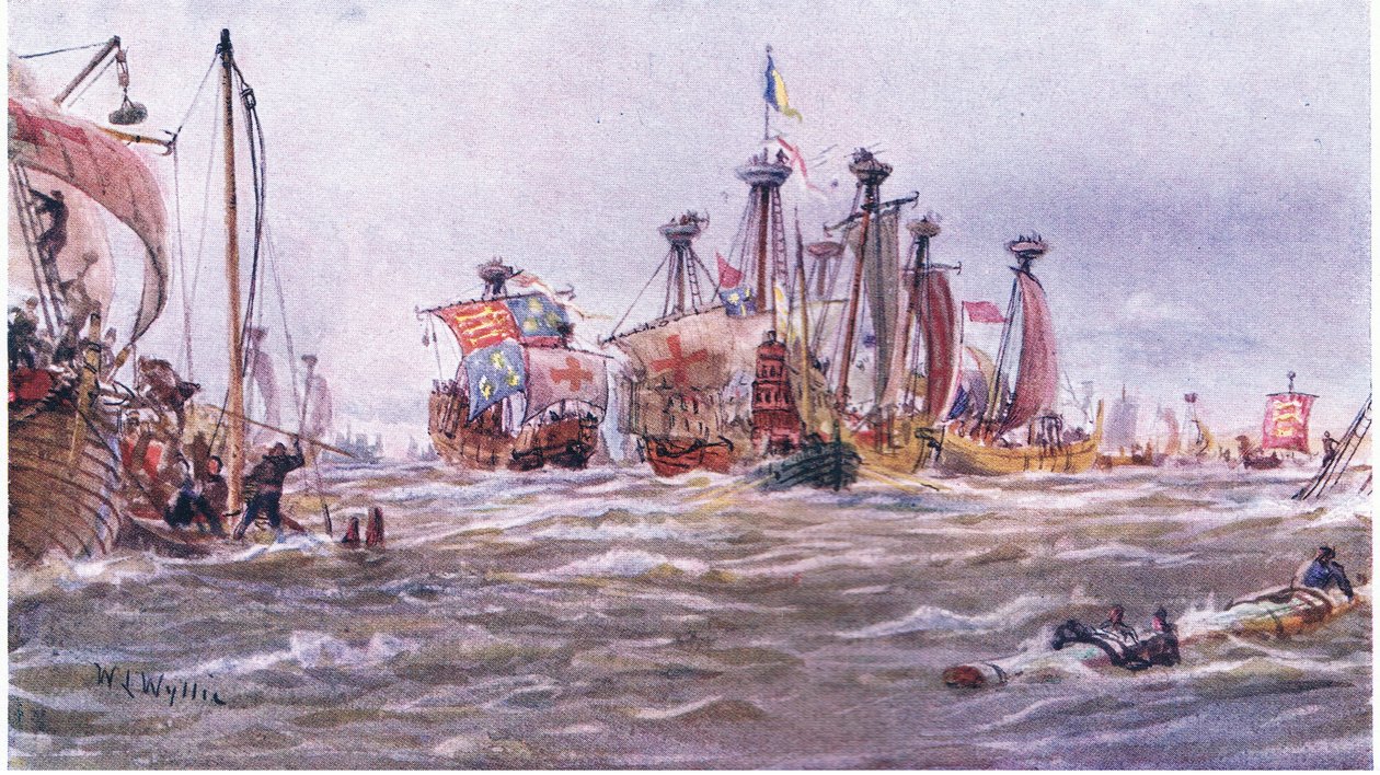 Battle of Sluys 1340 AD by William Lionel Wyllie