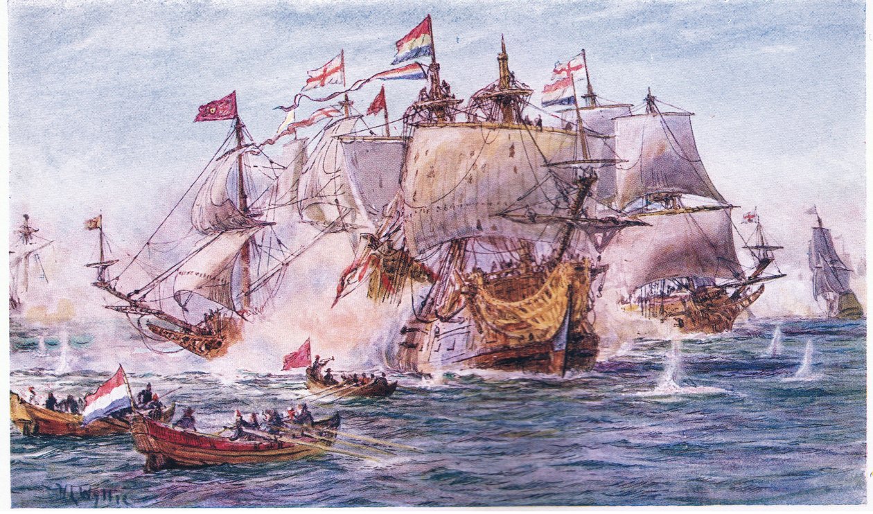 Blake and Tromp-period of the Dutch Wars by William Lionel Wyllie