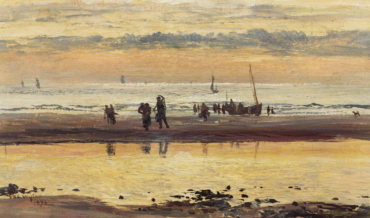Towards Sunset, Boulogne Sands by William Lionel Wyllie