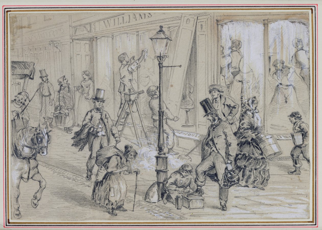 London Street Scene, Illustration to 