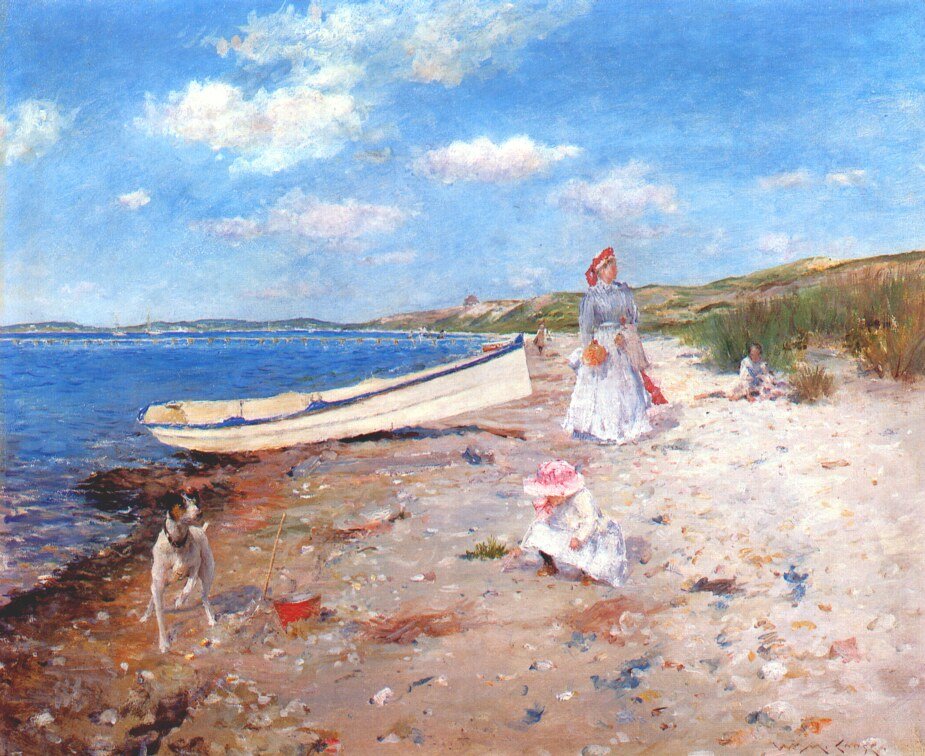 A Sunny Day at Shinnecock Bay by William Merritt Chase