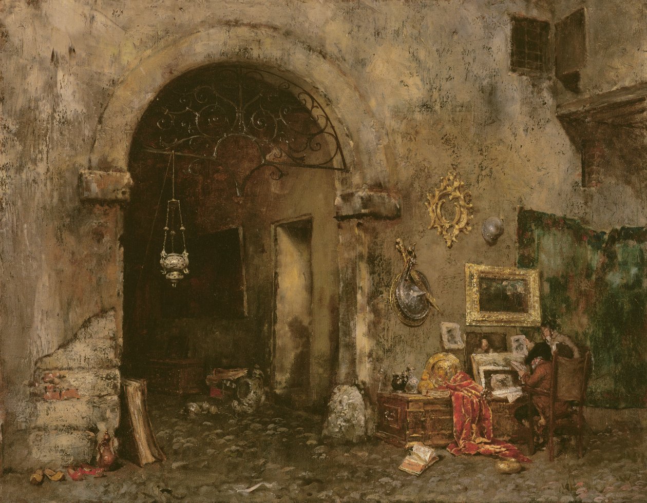 The Antiquary Shop, 1879 by William Merritt Chase