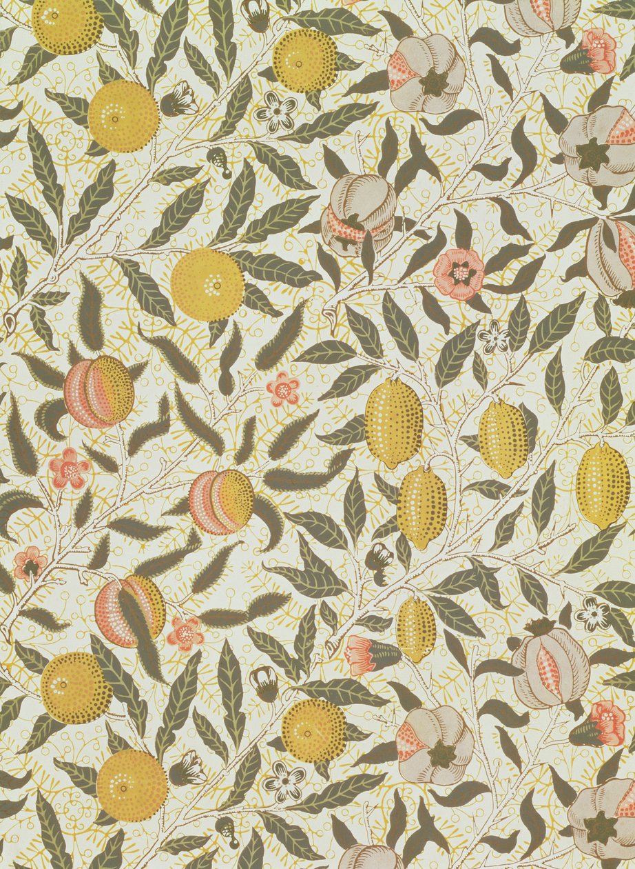 Fruit or Pomegranate Wallpaper Design by William Morris