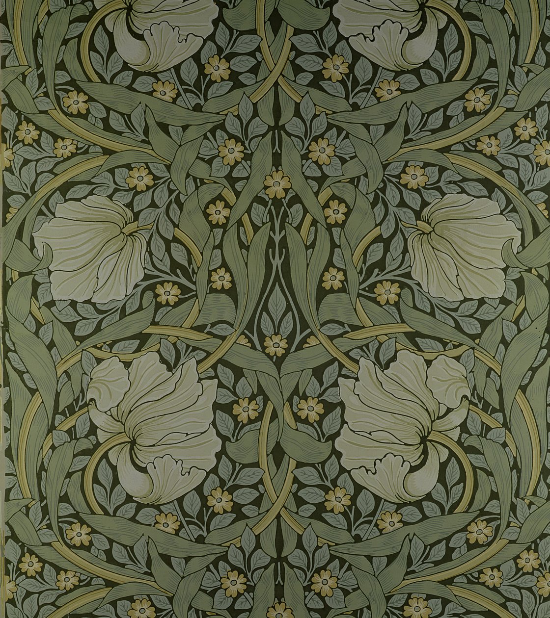 Pimpernel wallpaper design, 1876 by William Morris