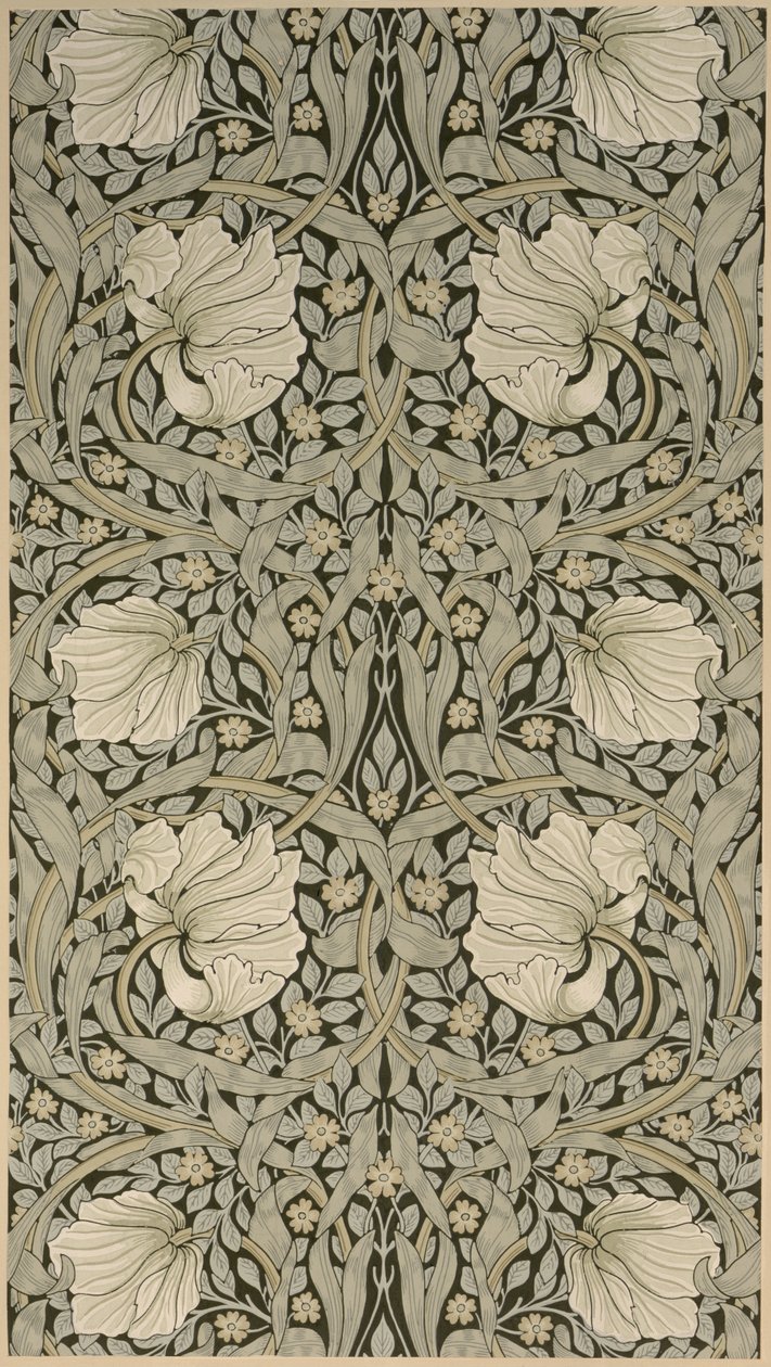 Pimpernel Wallpaper Design, 1876, Manufactured by Jeffrey & Co, Islington by William Morris