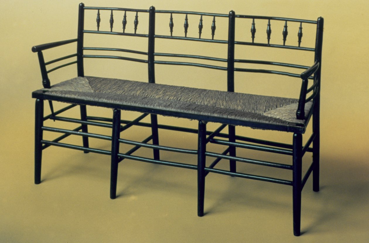 Sussex rush-seated chair by William Morris
