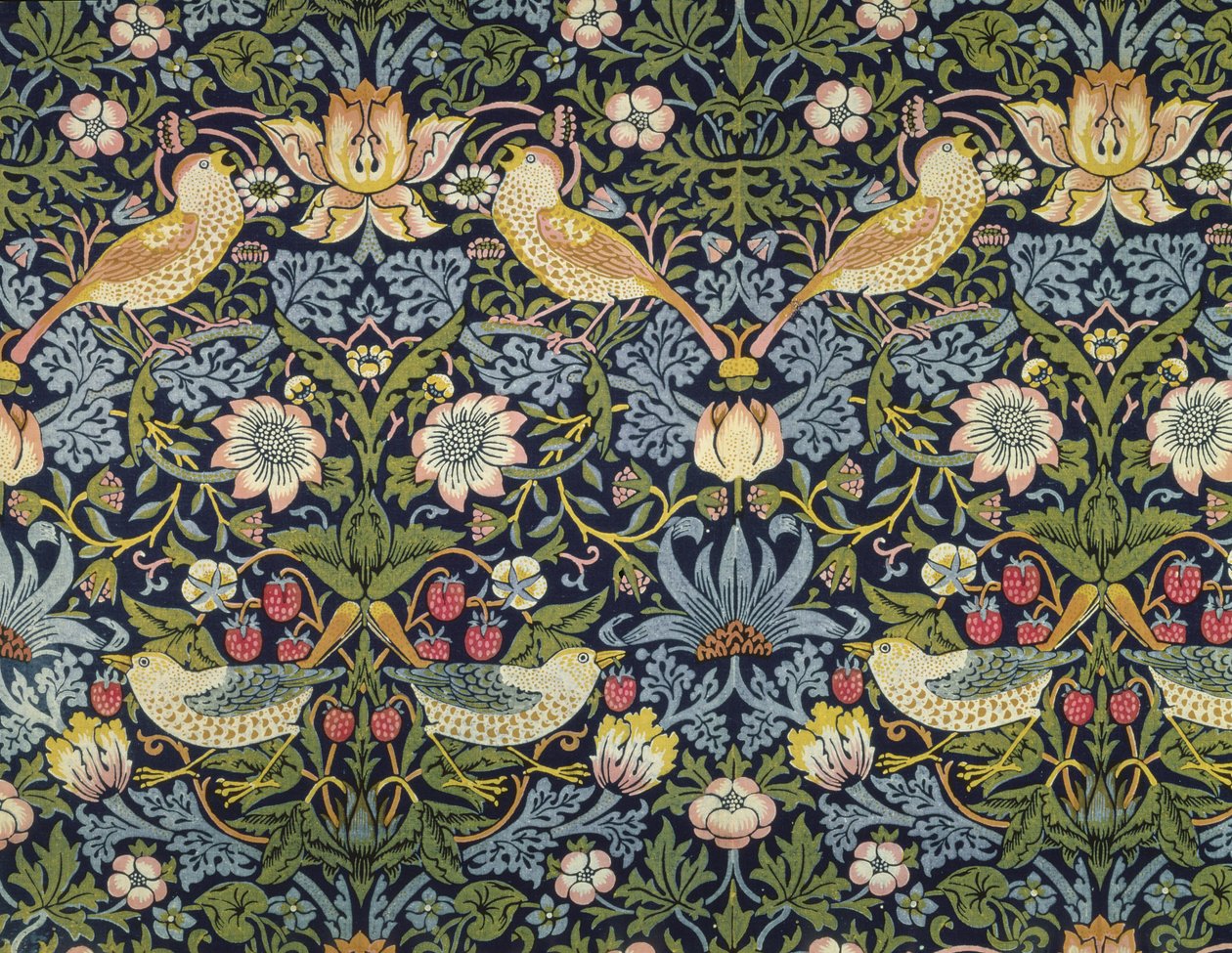 The Strawberry Thief Textile Designed by William Morris by William Morris