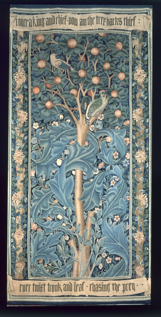 The Woodpecker Tapestry, designed by William Morris (detail) by William Morris