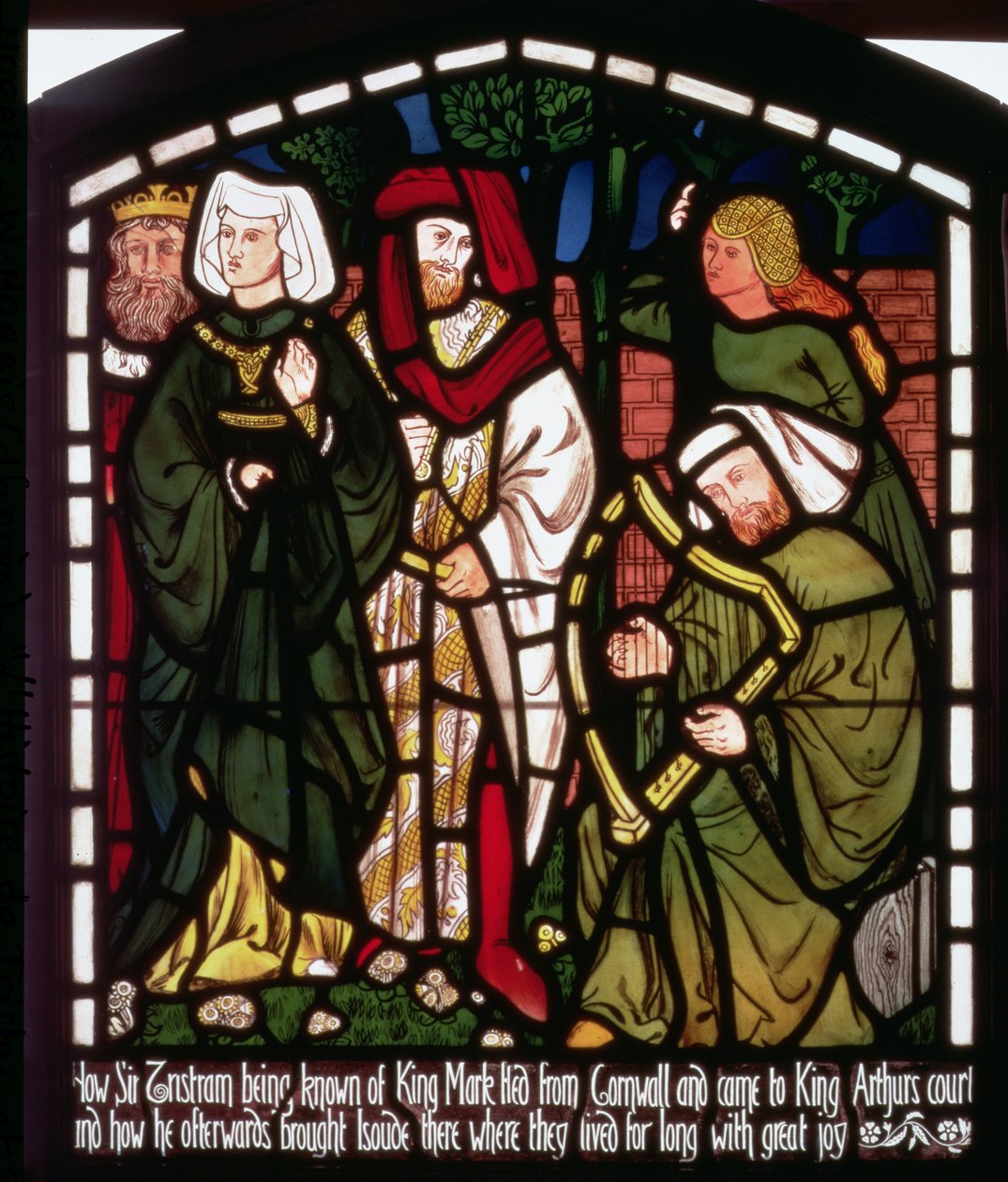 Tristan and Isolde the Fair at the Court of King Arthur, from 