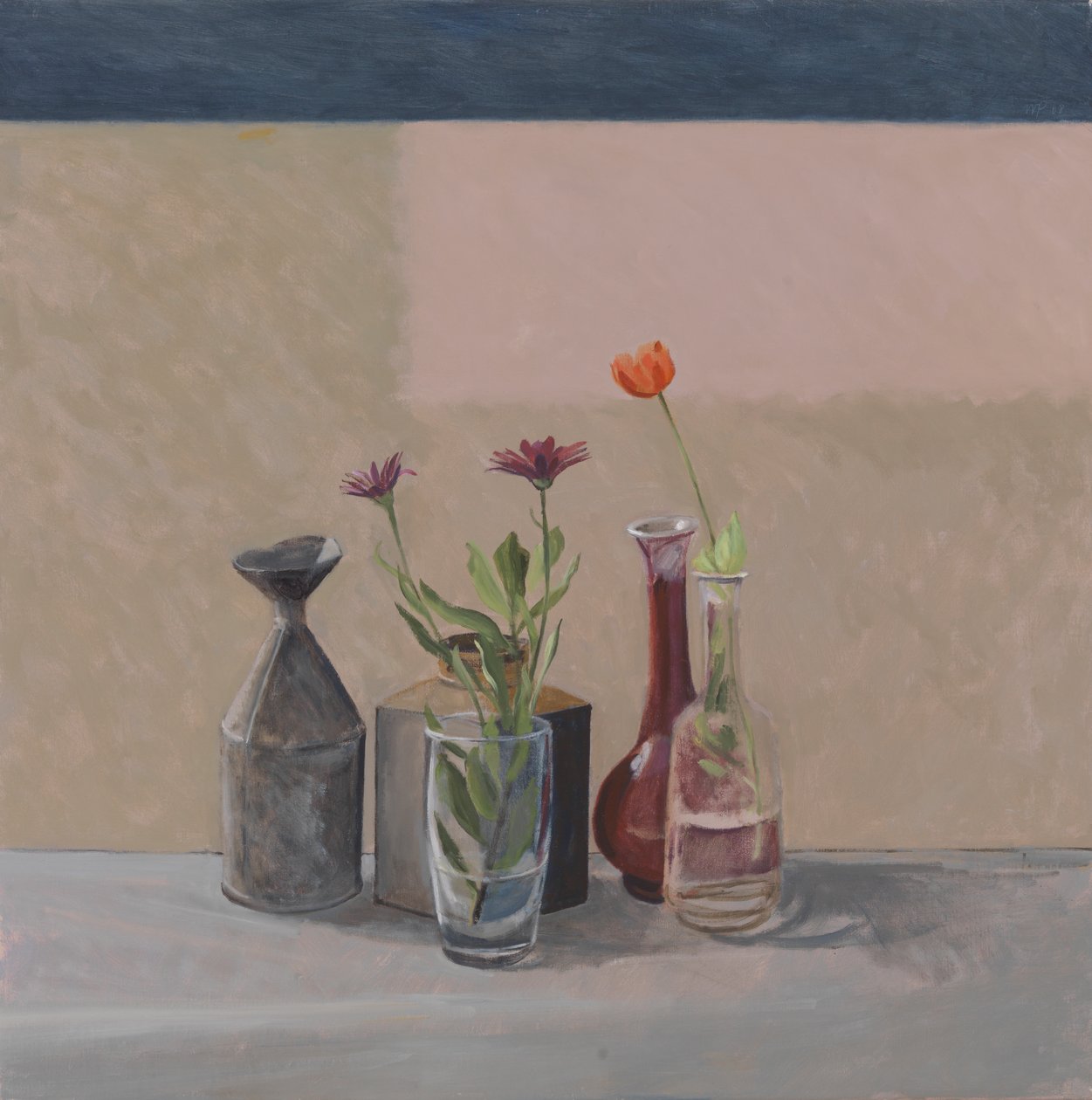 Orange Poppy - Bottles Cans by William Packer