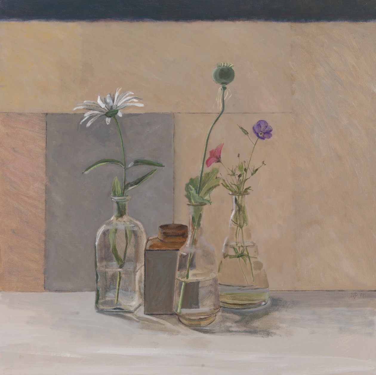 Red White Blue Seed Pods, 2008 by William Packer