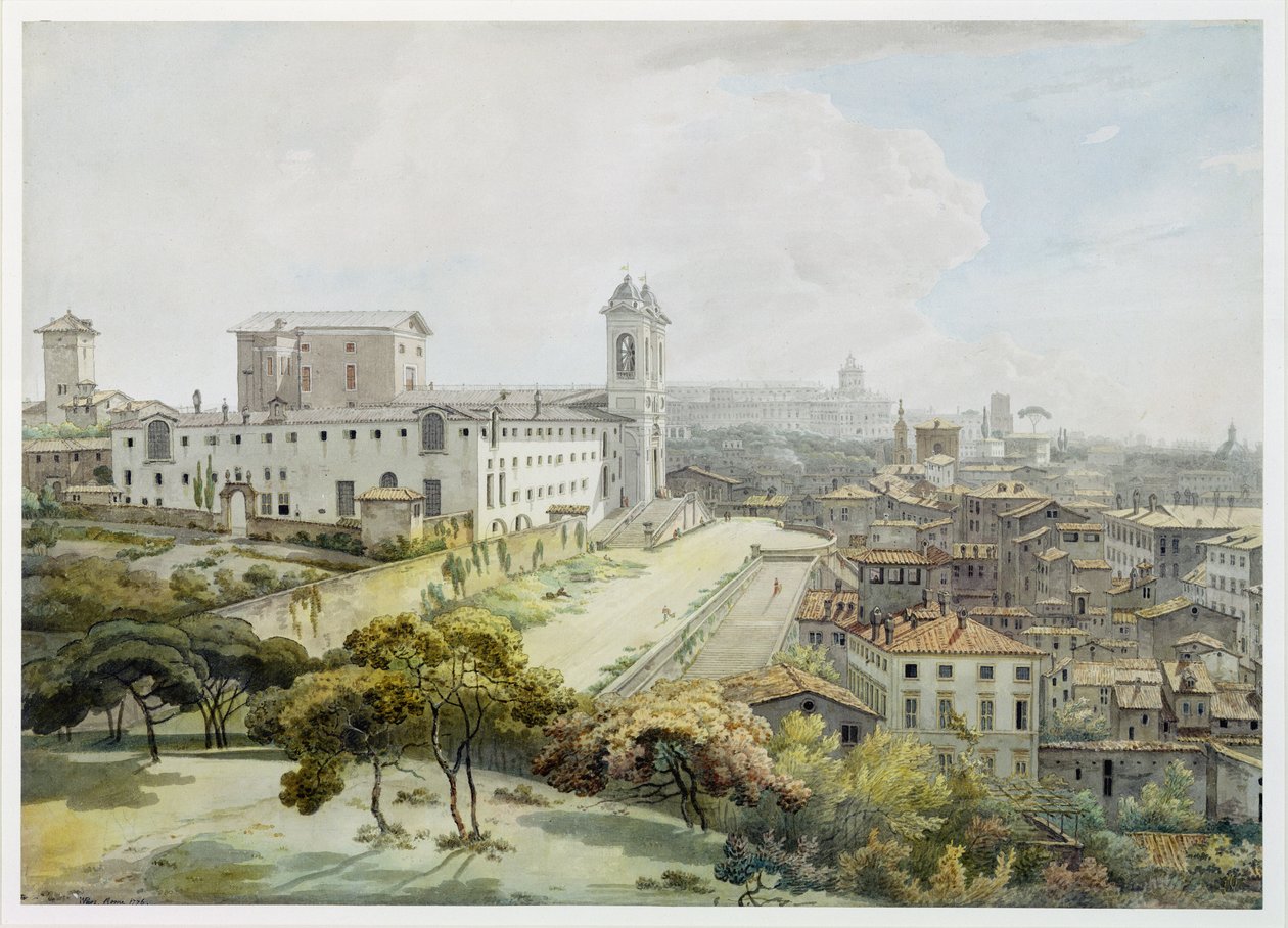 A View of Rome Taken from the Pincio, 1776 by William Pars