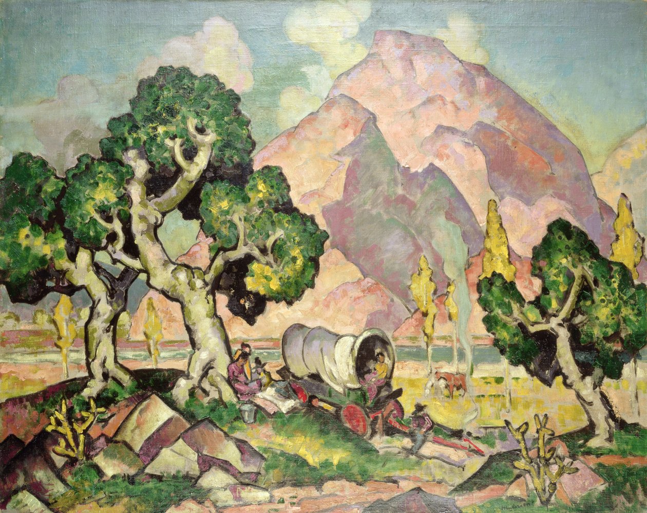 Road to Taos at the Rio Grande by William Penhallow Henderson