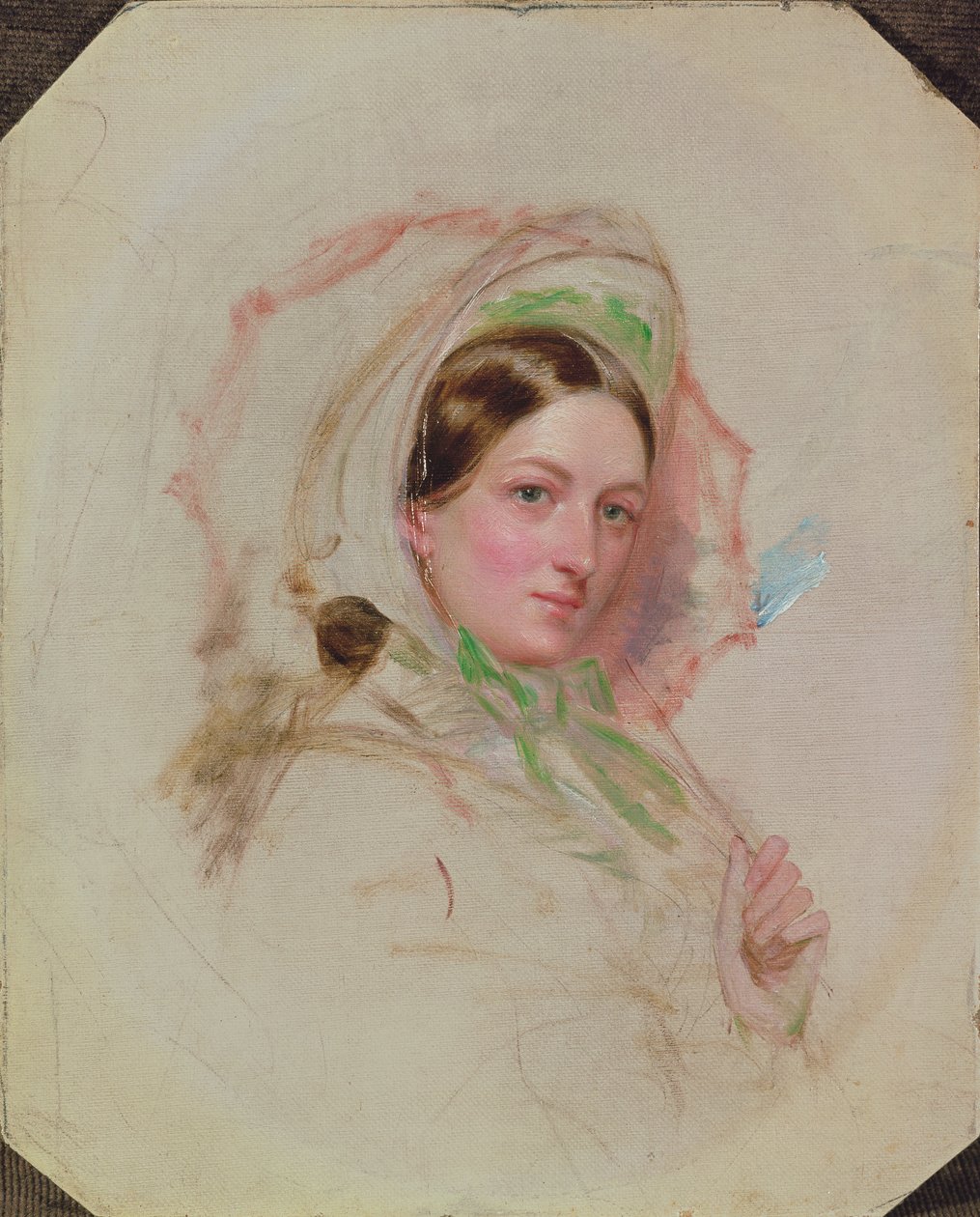 Lady with a Parasol (study for Derby Day) by William Powell Frith