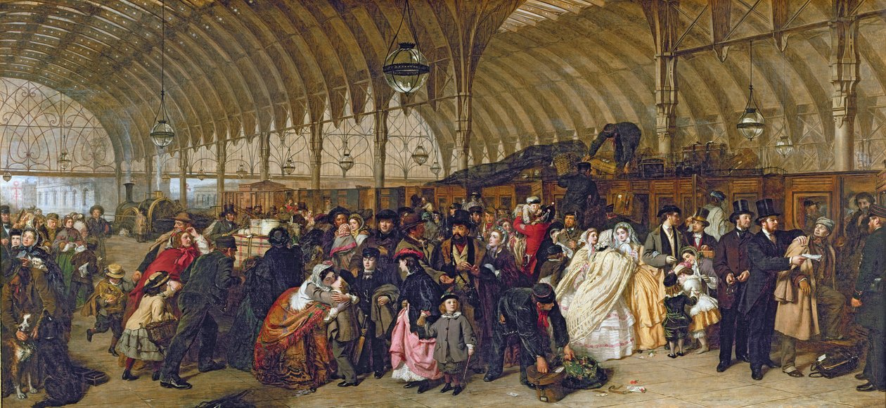 The Railway Station, 1862 by William Powell Frith