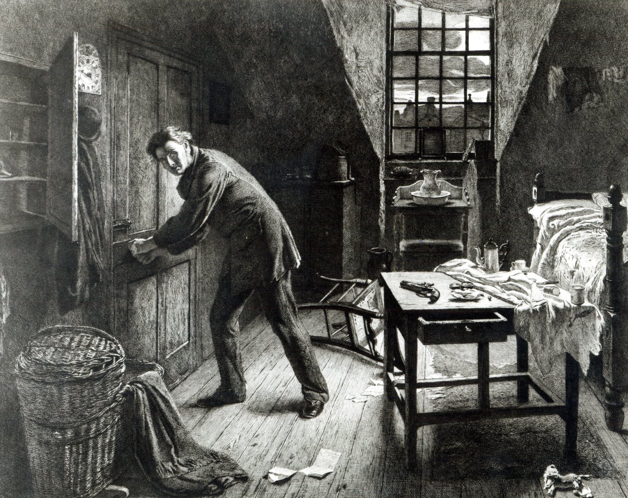 The Road to Ruin, engraved by L. Flameng, 1878 by William Powell Frith