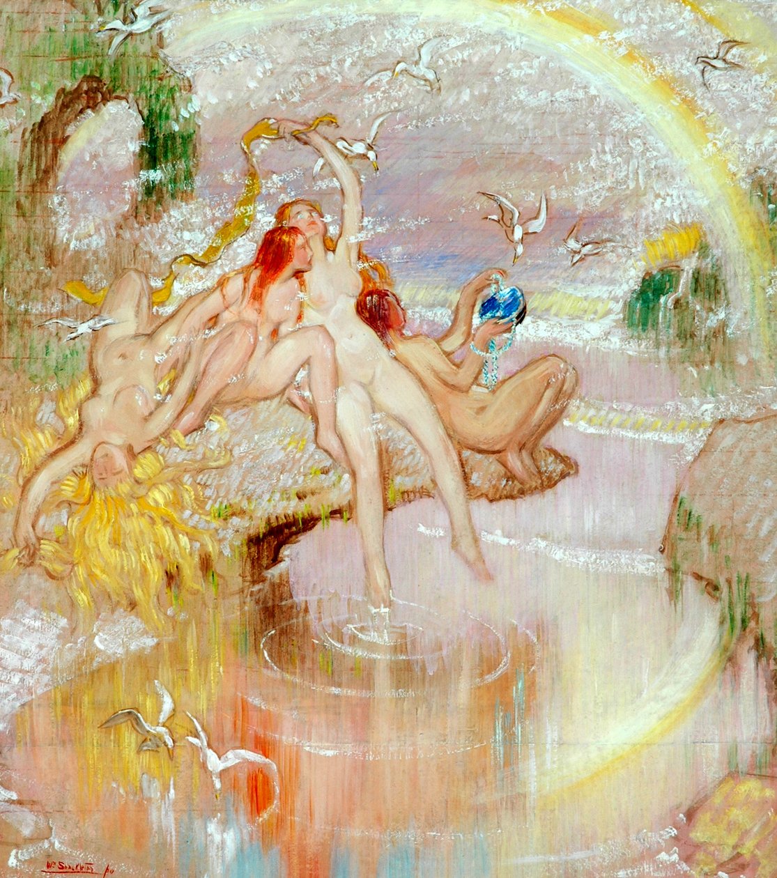 Romantic Idyll, 1920 by William Shackleton
