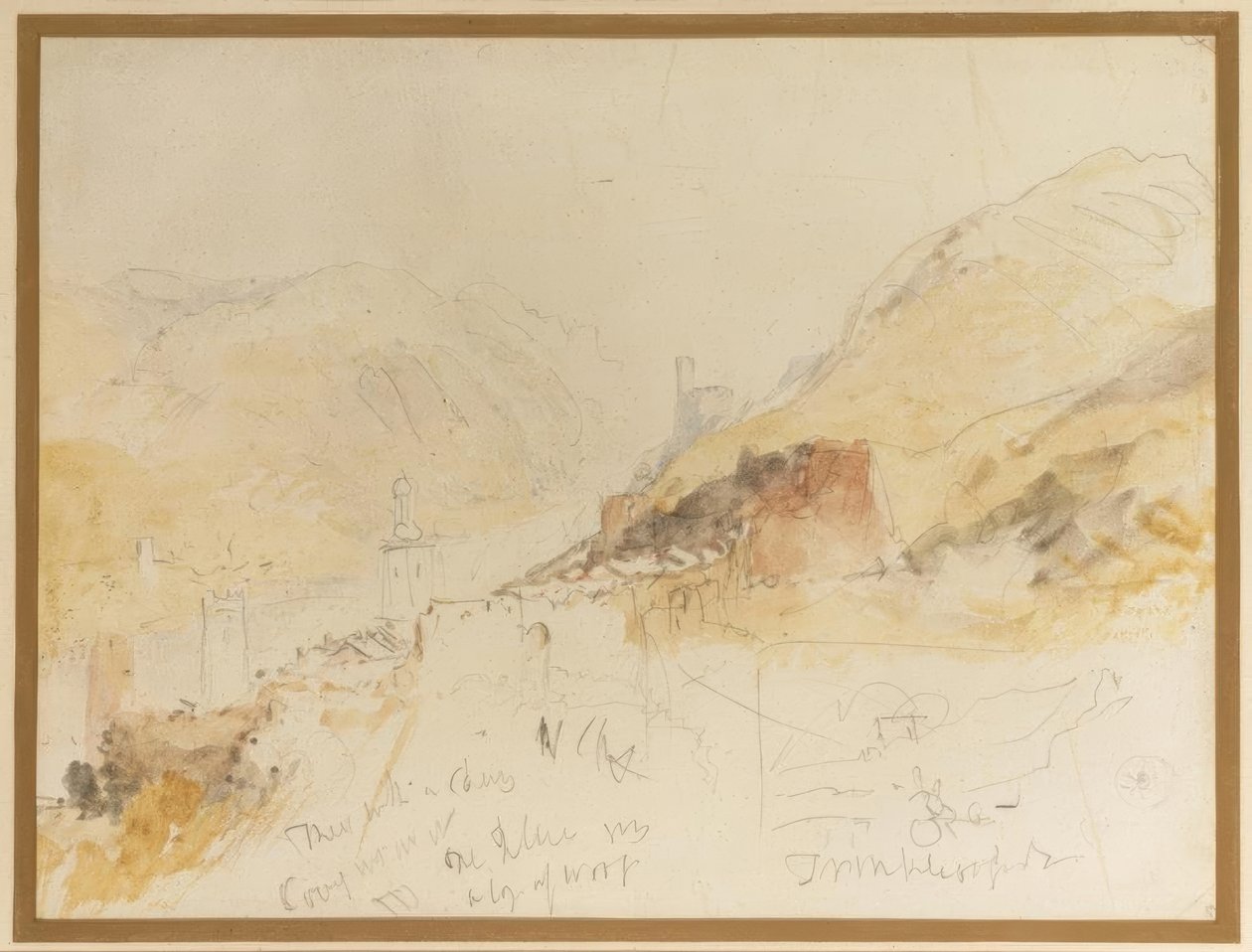 Rudesheim on the Rhine by Joseph Mallord William Turner