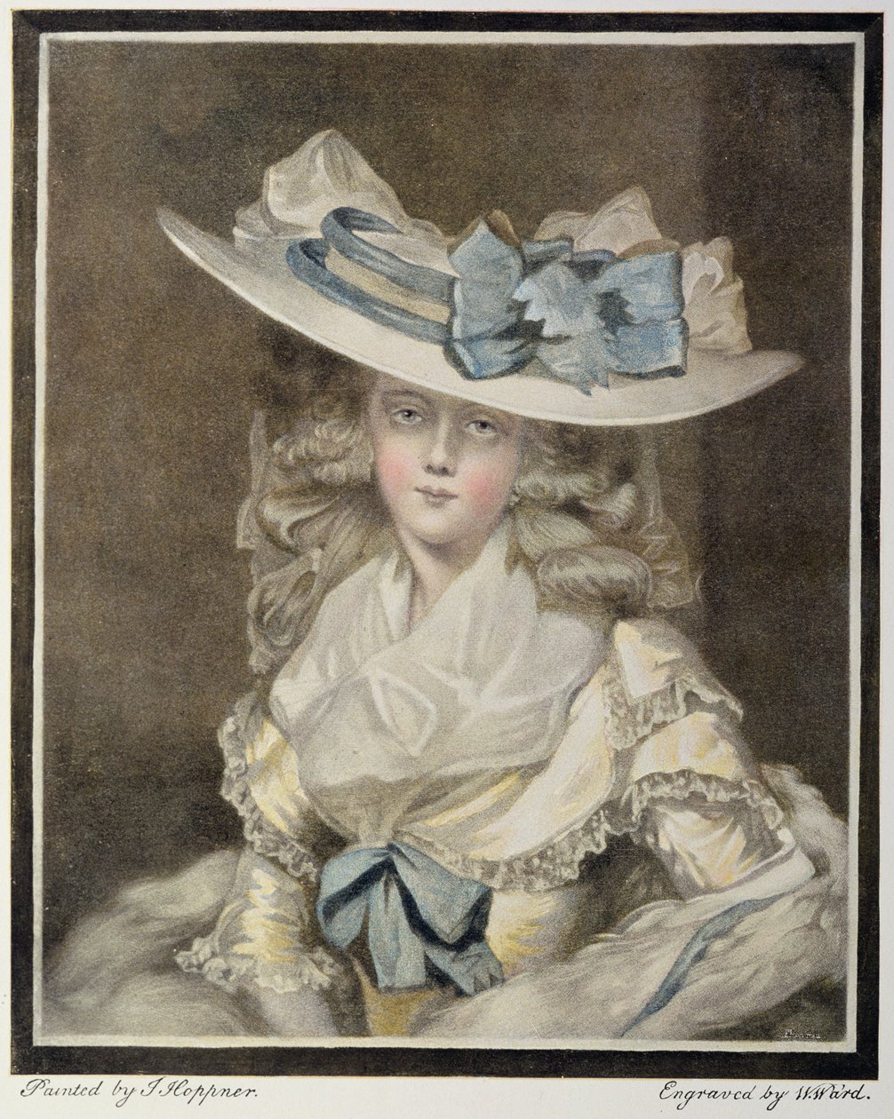 Portrait of Mrs. Benwell, Engraved by W Ward by William Ward