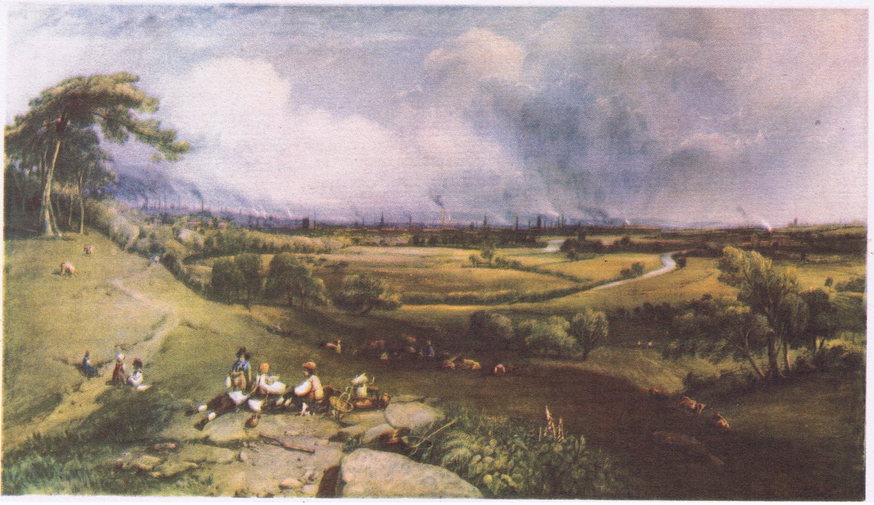 A View of Manchester from Higher Broughton by William Wyld