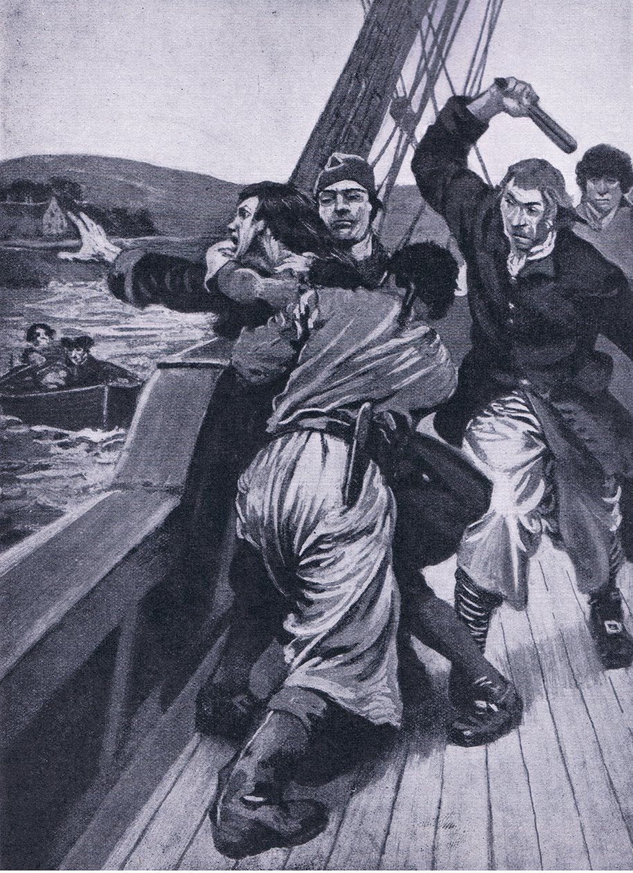 The kidnap of David Balfour, Newnes Pictorial Knowledge Volume 7 published, 1950s by William after Stott