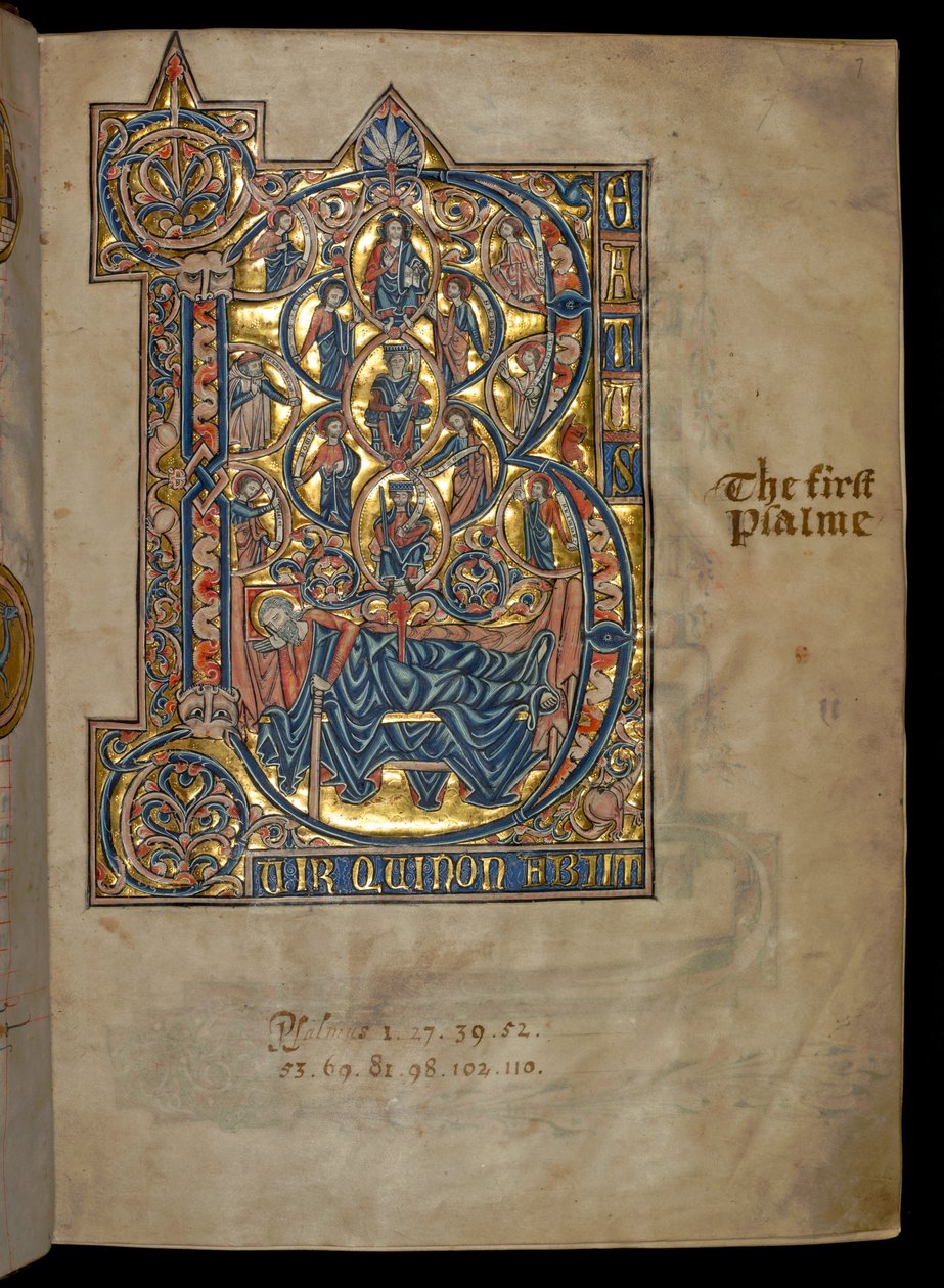 Psalm 1, Initial B, Tree of Jesse, Illustration from the 