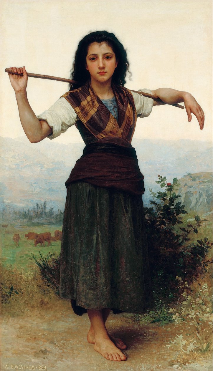 Pastourelle [The Little Shepherdess] by William-Adolphe Bouguereau