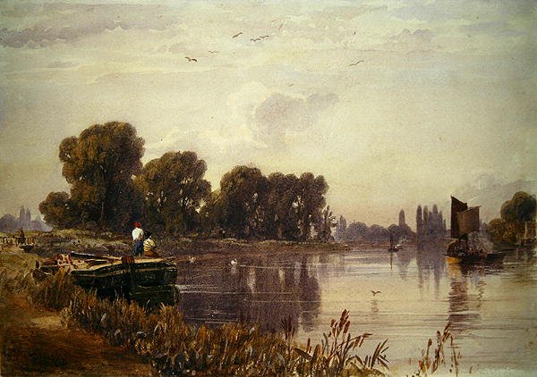 Landscape with River by William  Evans