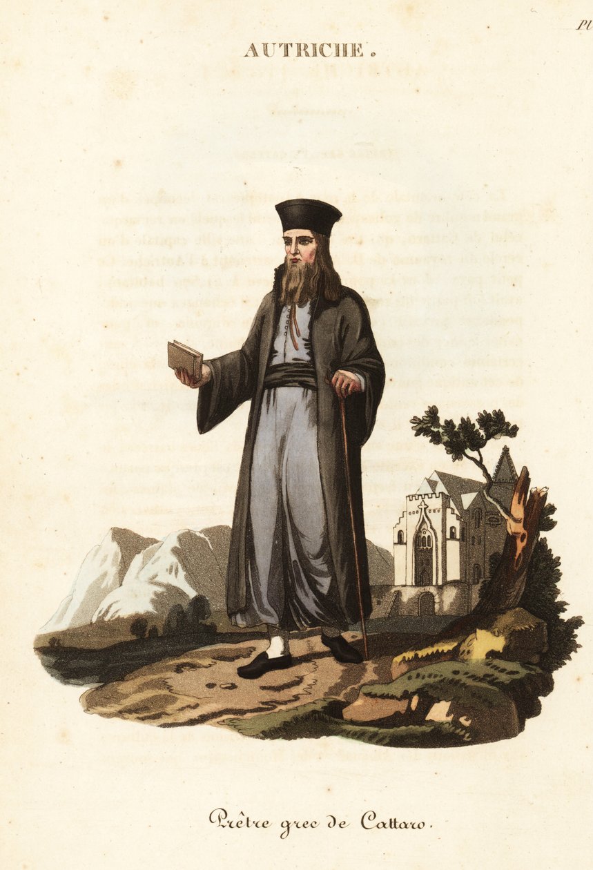 Greek Orthodox priest of Kotor, Montenegro by William (after) Alexander