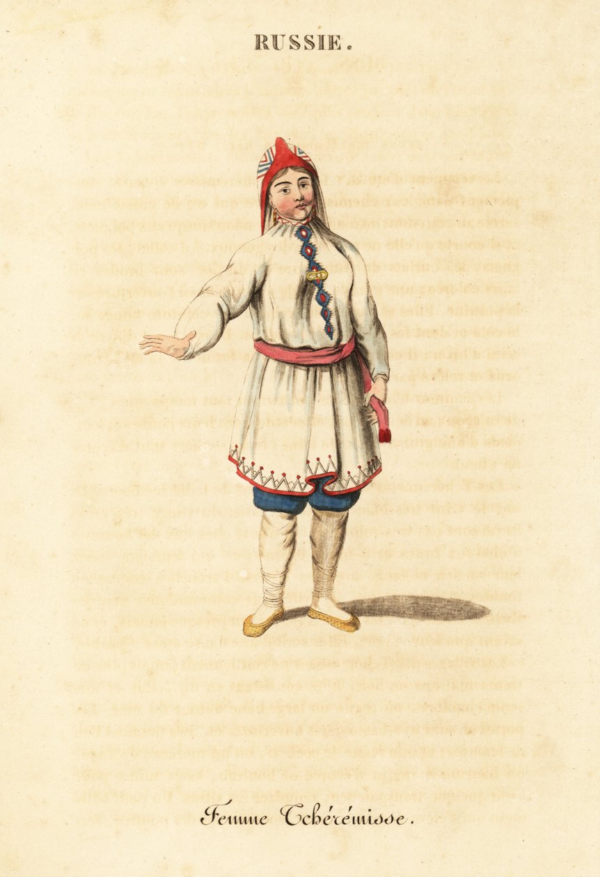 Summer dress of a Mari woman by William (after) Alexander