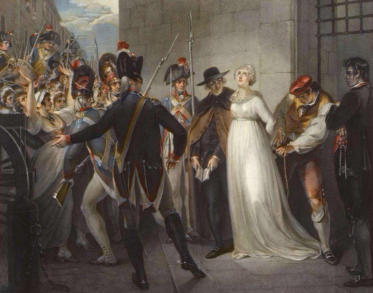 Marie-Antoinette leaving the Conciergerie, on October 16 by William (after) Hamilton