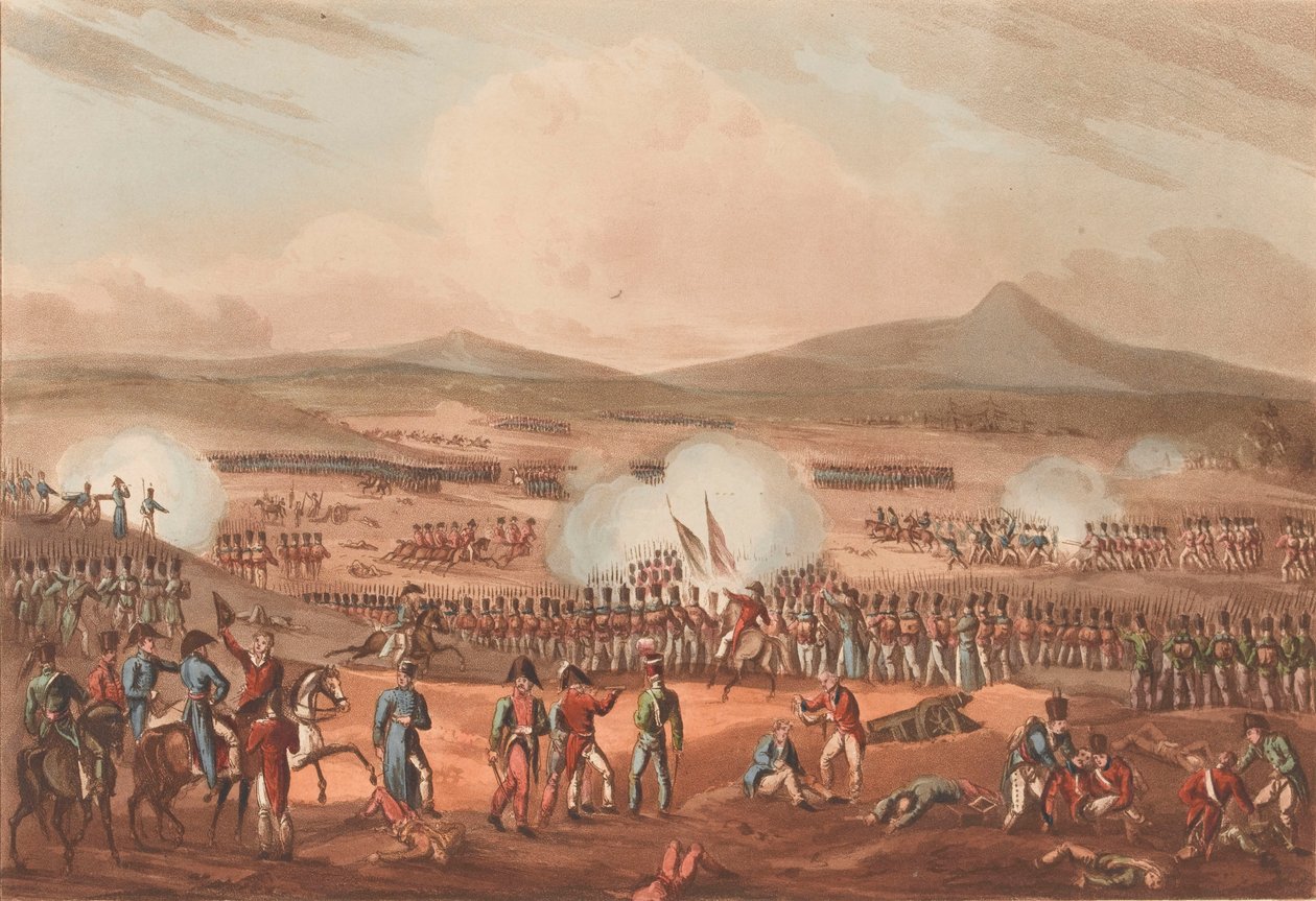 Battle of Fuentes de Onoro by William (after) Heath
