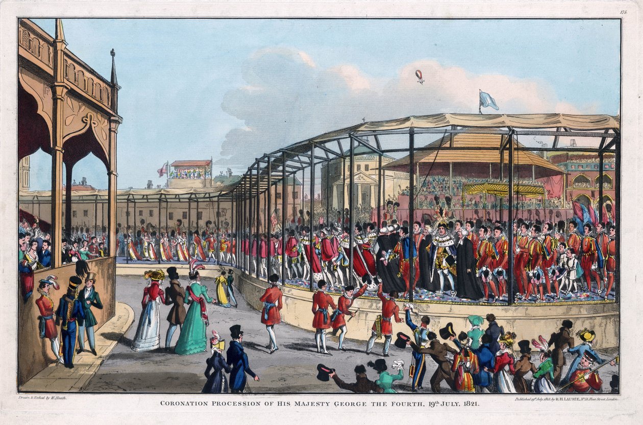 Coronation procession of George IV (1762-1830), St James