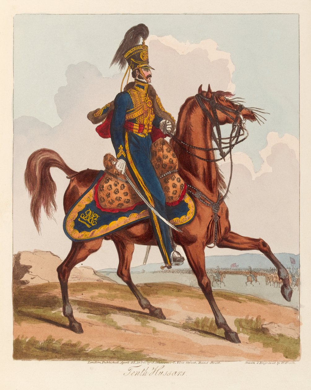 Tenth Hussars by William (after) Heath