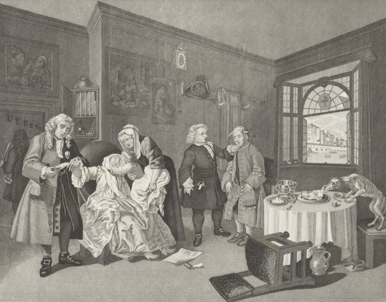 Marriage a la Mode by William (after) Hogarth
