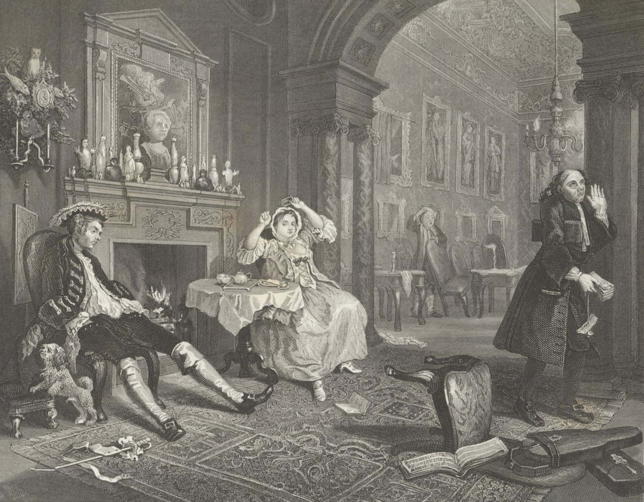 Marriage A-la-Mode by William (after) Hogarth