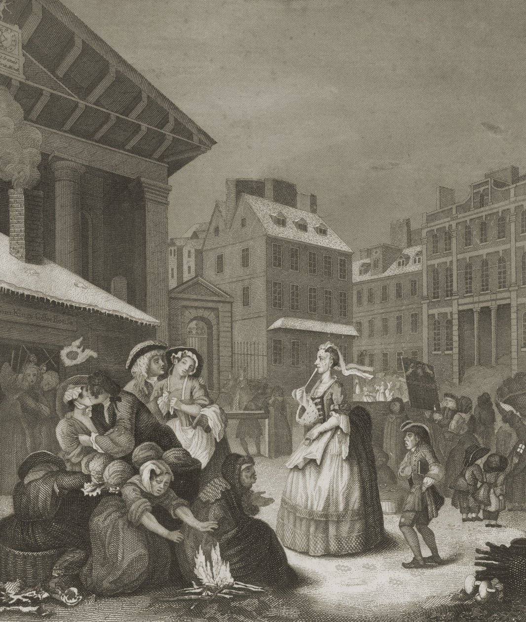 Morning - London streets by William (after) Hogarth